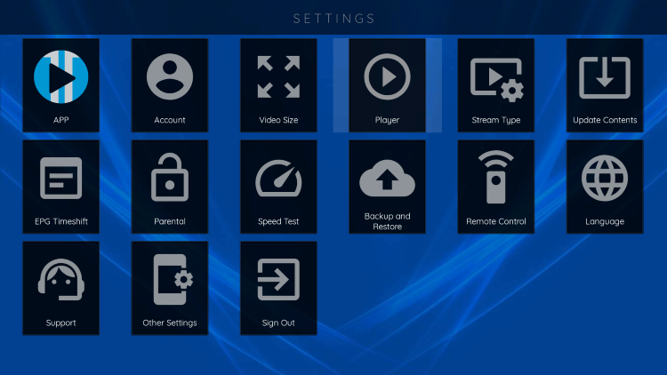 IPTV configuration on Firestick